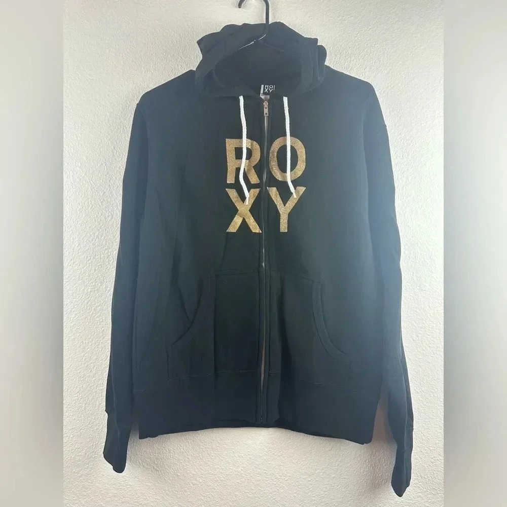 Roxy Proud 2 Full-Zip Hoodie Black Jacket New - Picture 7 of 16